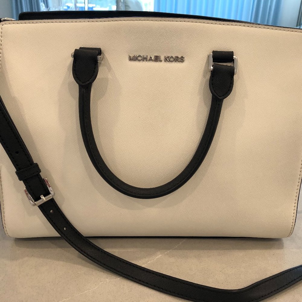 MICHAEL Michael Kors Selma Large Saffiano Satchel